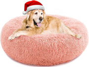 Calming Donut Dog Bed XL Washable Anti Anxiety Plush