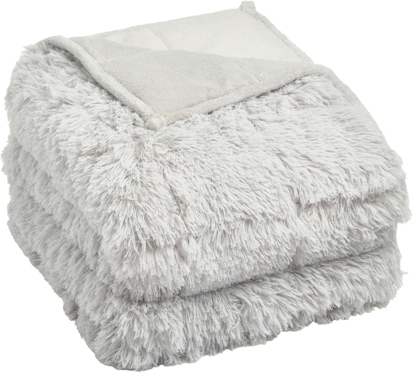 Weighted Blanket 8kg Double/King Fleece Throw for Adults Stress Relief