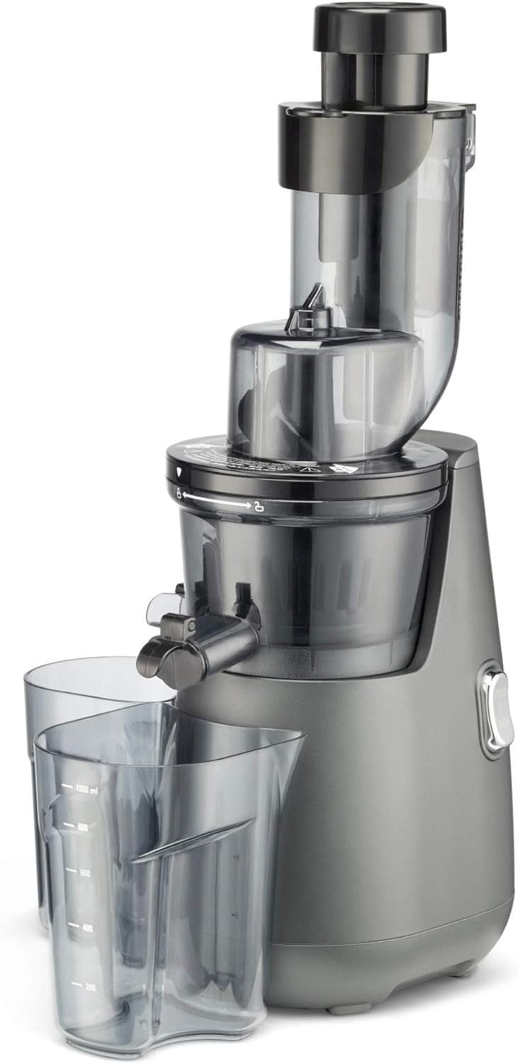 Slow Juicer Masticating Juice Extractor Easy Clean High Yield Metal Body