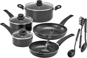 12pcs Non Stick Cookware Set with Utensils – Scratch Resistant Pots & Pans