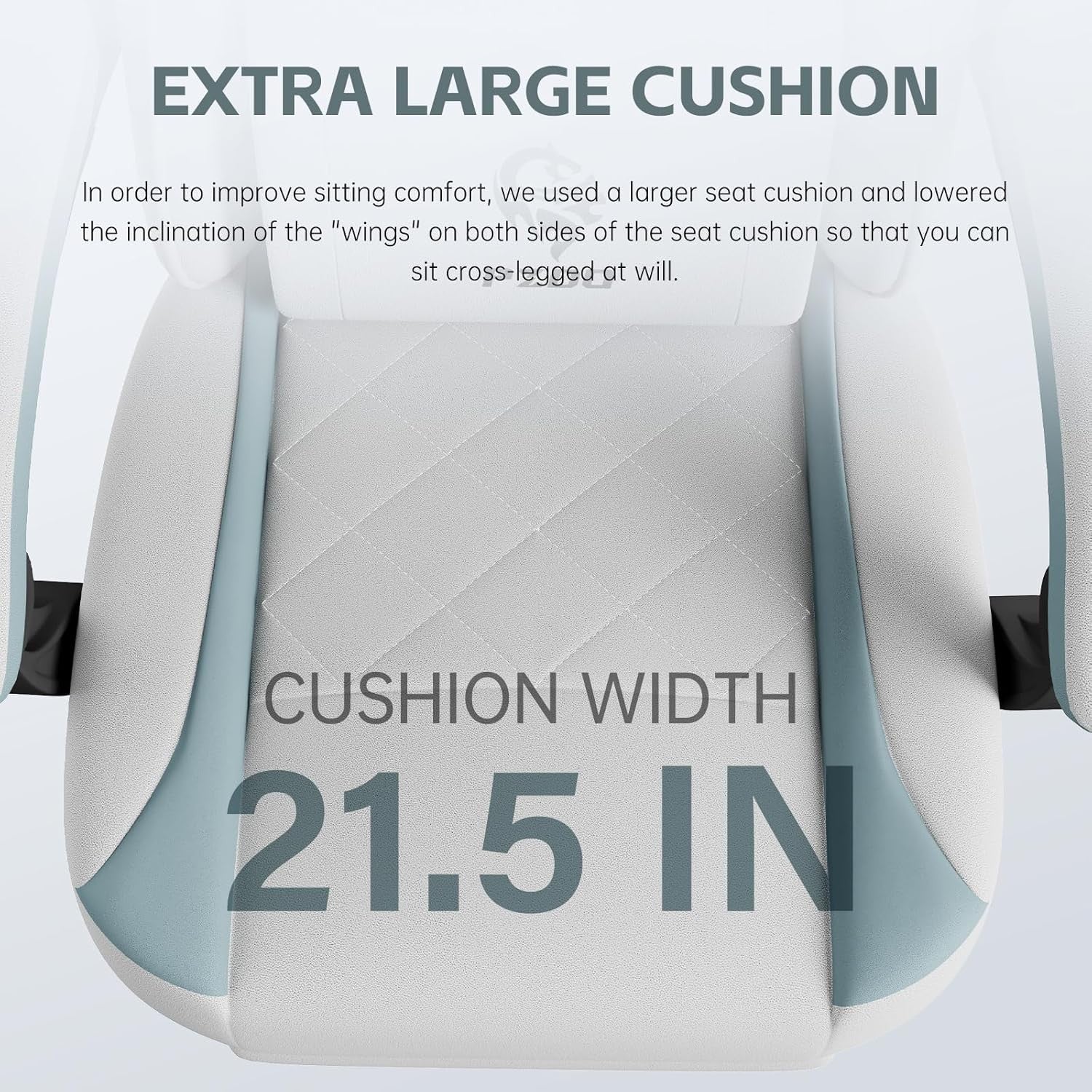 Reclining Office Gaming Chair with Footrest Ergonomic Fabric Grey