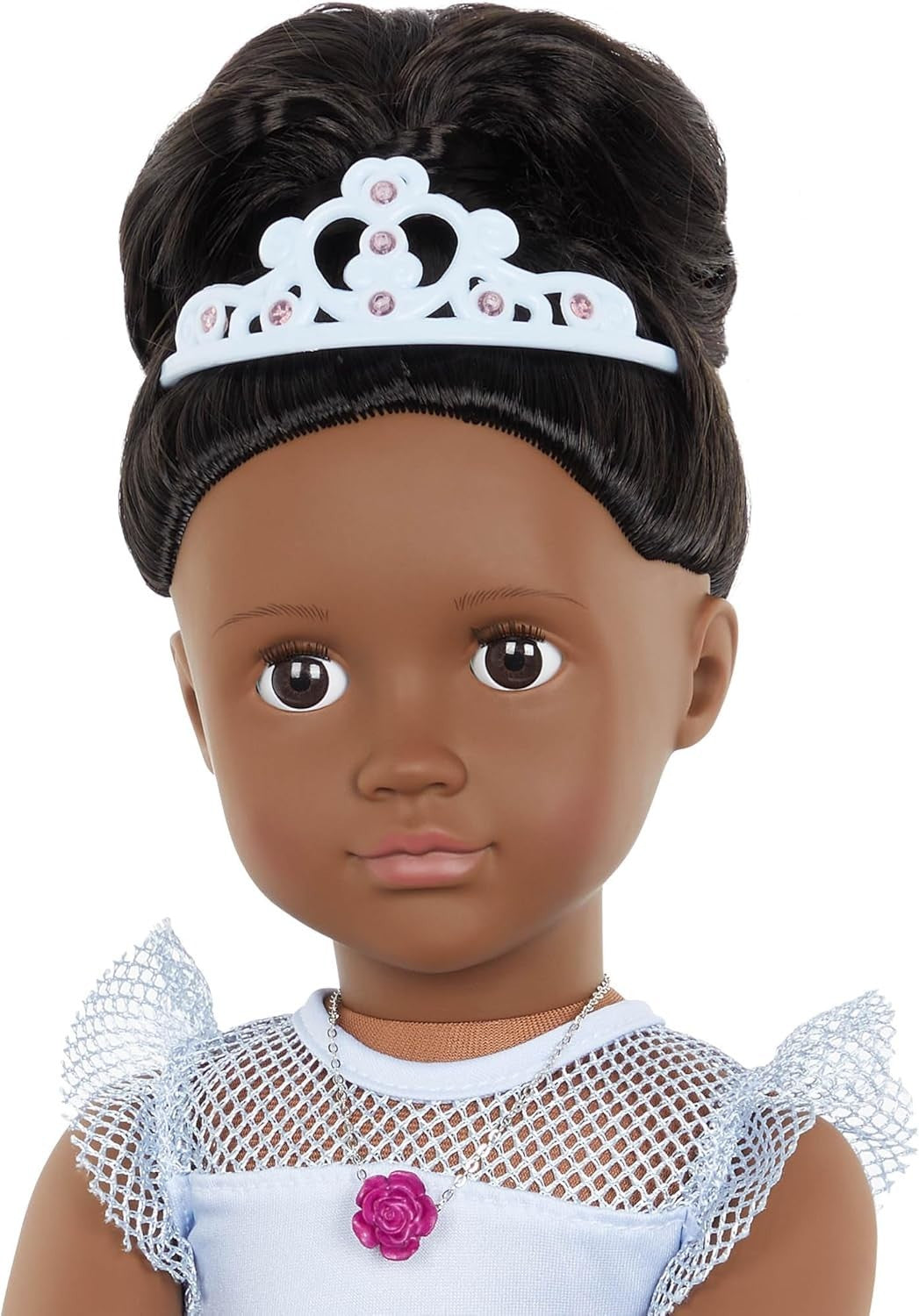 18-Inch Floral Fashion Starter Doll Brunette Hair 3 Outfits Gift Box