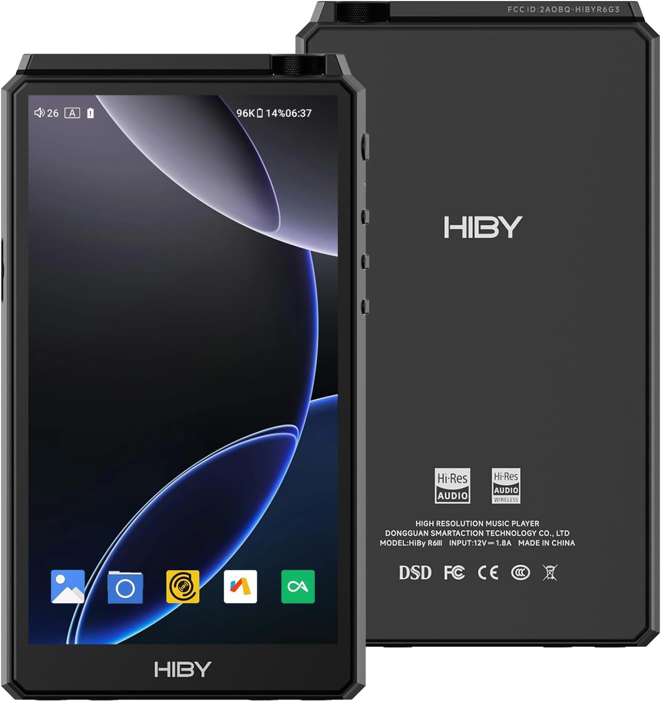 Hi Res Audio Player Android 12 Class A/AB Amp 2TB WiFi