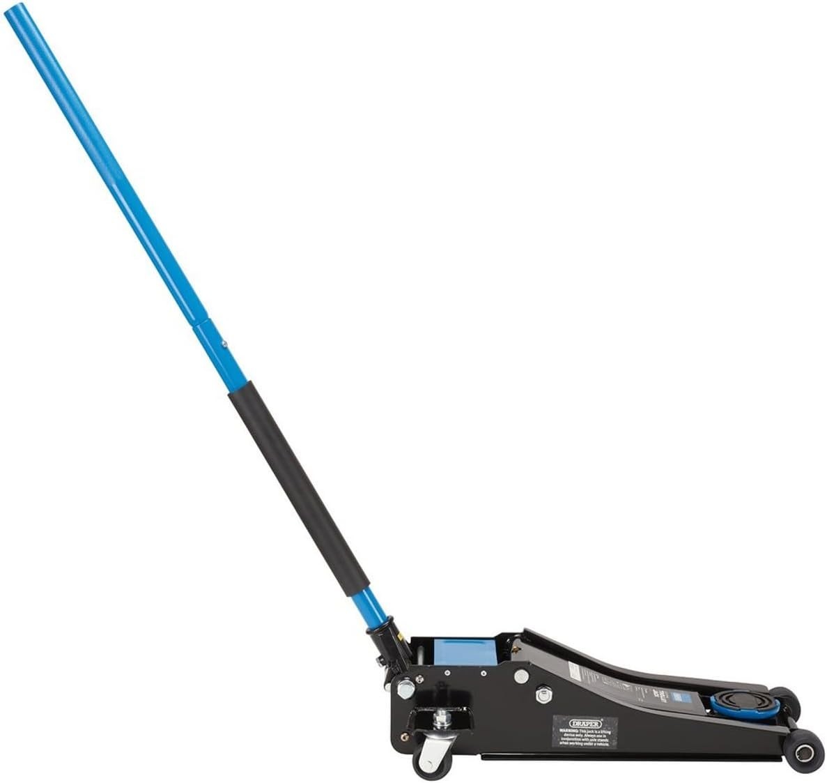 2.25 Ton Low Profile Trolley Jack Twin Piston Fast Lift 75–505mm Blue Heavy Duty