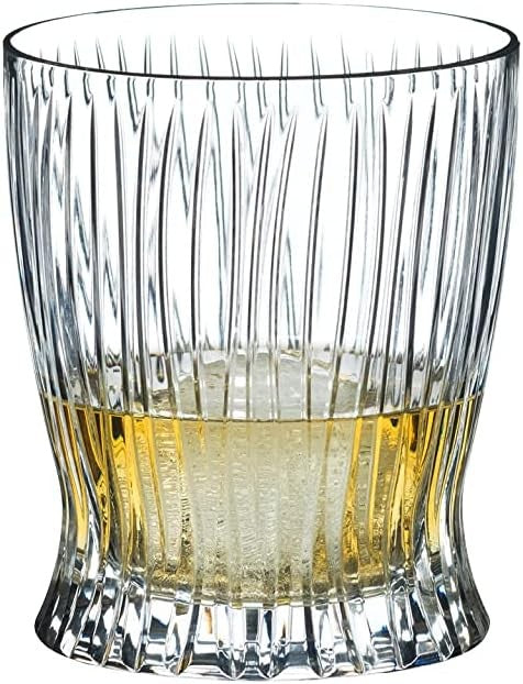 Fire Design Crystal Whisky Tumblers Set of 2 | 10oz Heavy Base Old Fashioned Gla