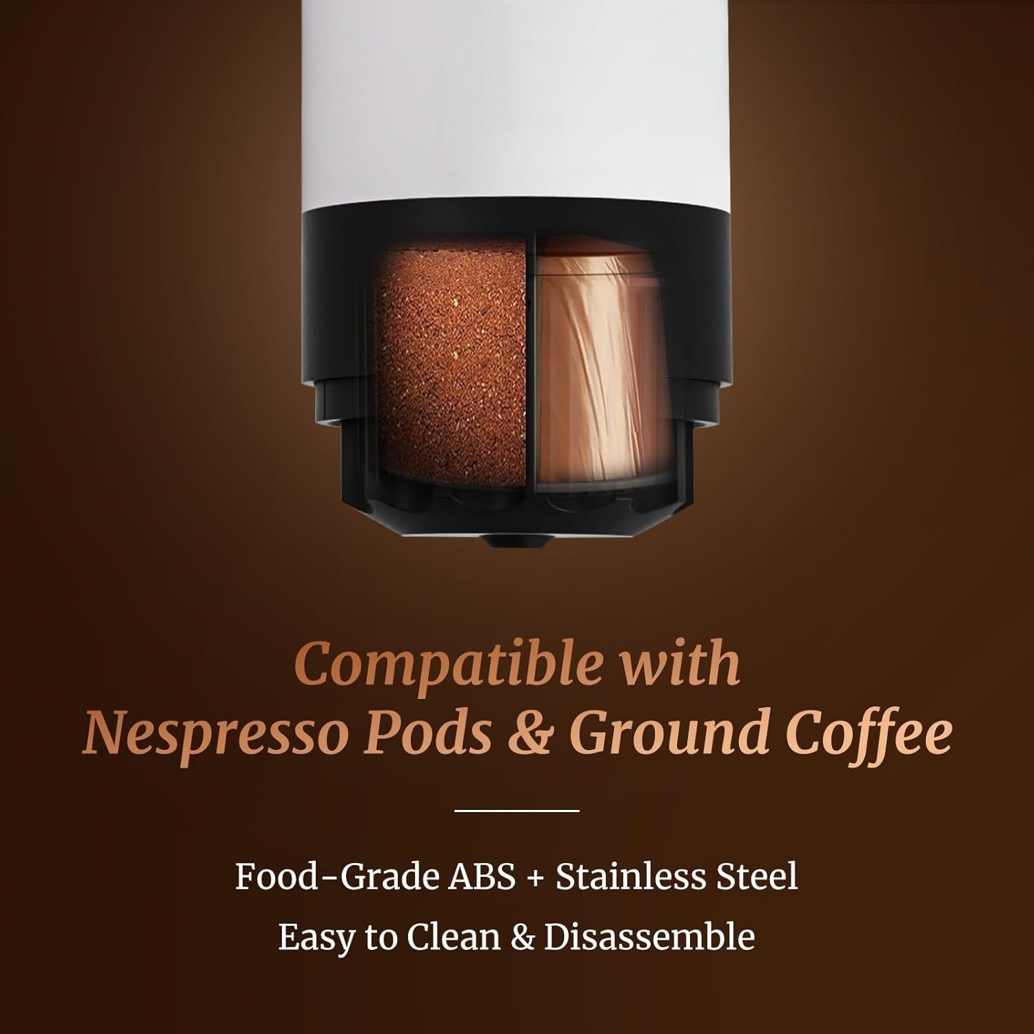 Self-Heating Portable Coffee Maker 20-Bar | Rechargeable Travel Espresso Machine