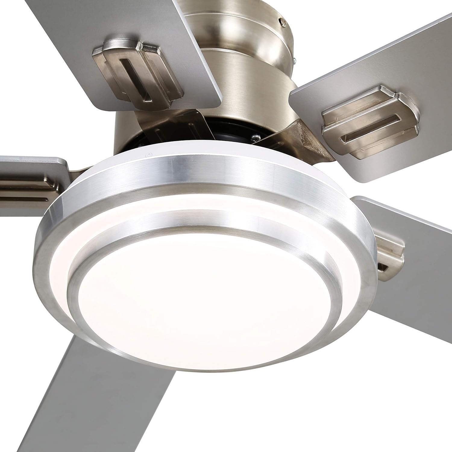 48" Ceiling Fan with LED Light, 5 Blades, Remote, Reversible, Dimmable