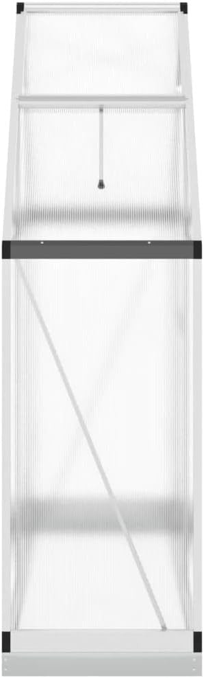 Aluminium Walk-In Greenhouse 169x58x202cm Polycarbonate Weatherproof