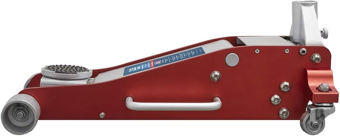 2.5 Ton Aluminium Steel Trolley Jack Rocket Lift 300–468mm Lightweight Quick