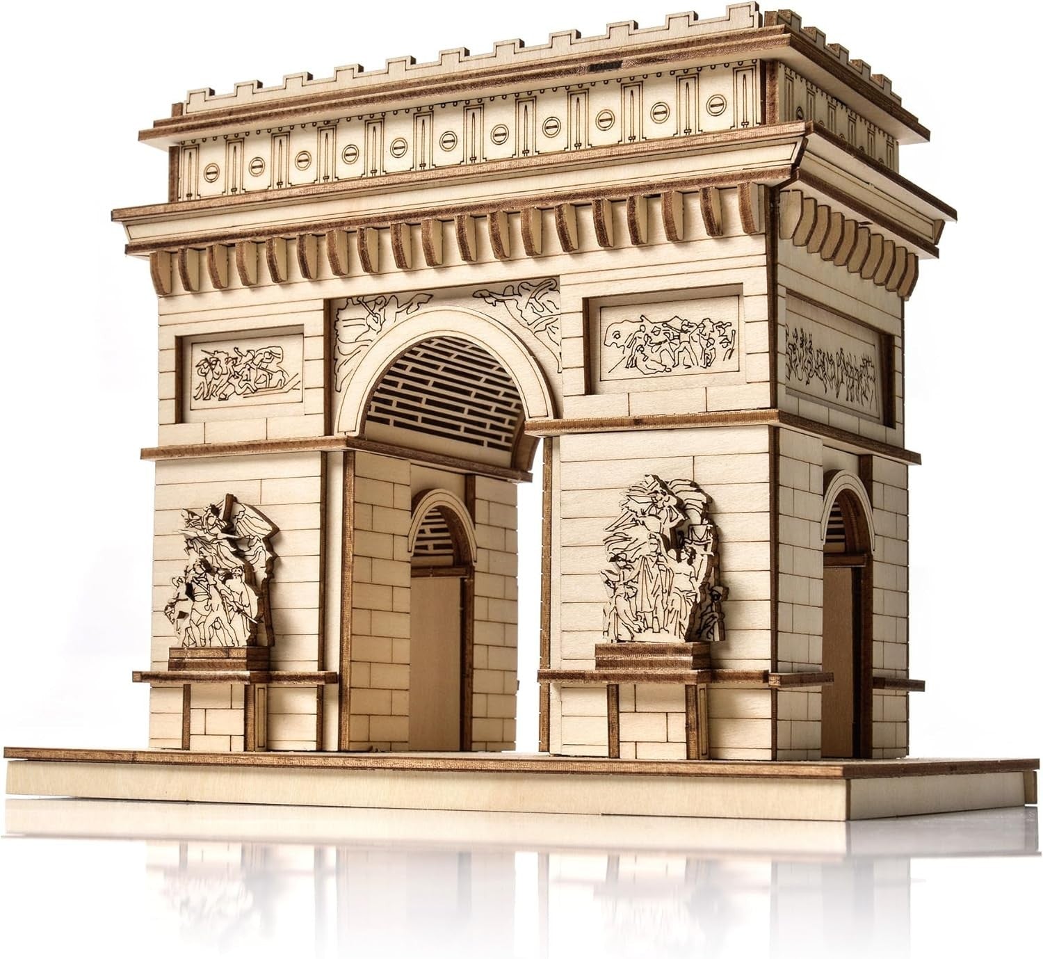 3D Wooden Arc Triumf Puzzle Model DIY Educational Gift for Adults & Kids
