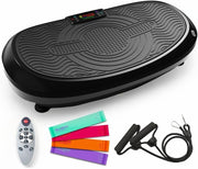 Black 3D Vibration Plate Exercise Machine Dual Motor 180 Levels