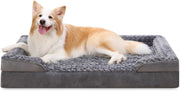 Large Orthopedic Memory Foam Dog Sofa Bed 105x70cm Grey