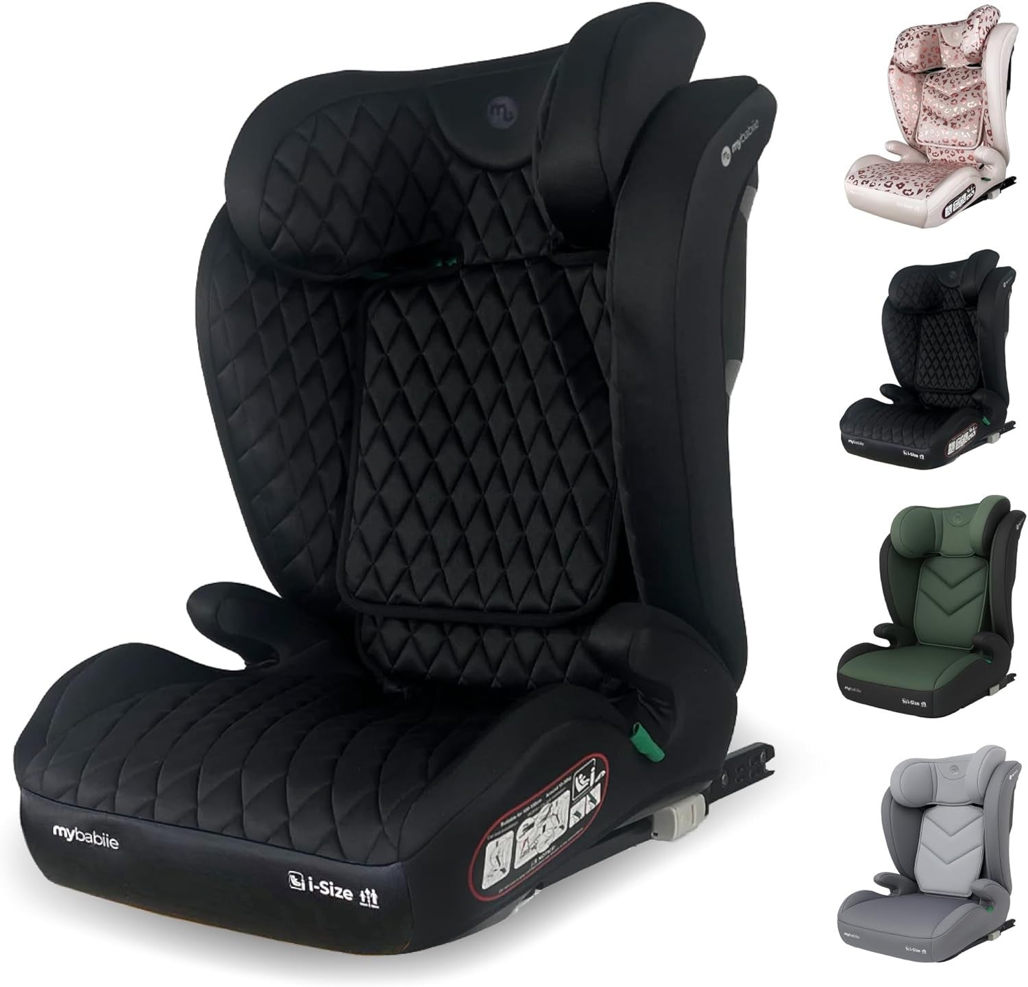 Highback Booster Car Seat ISOFIX Group 2/3 4–12Y i-Size Adjustable Headrest