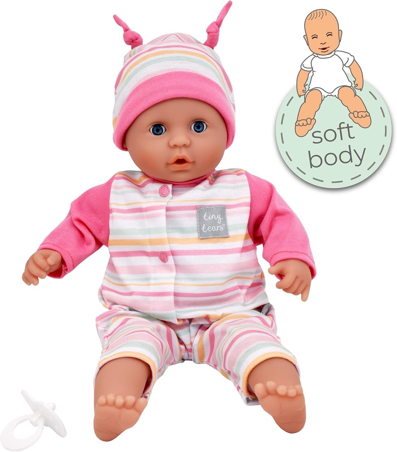 Interactive Baby Doll Soft Body 38cm with 16 Real Sounds Dummy Outfit