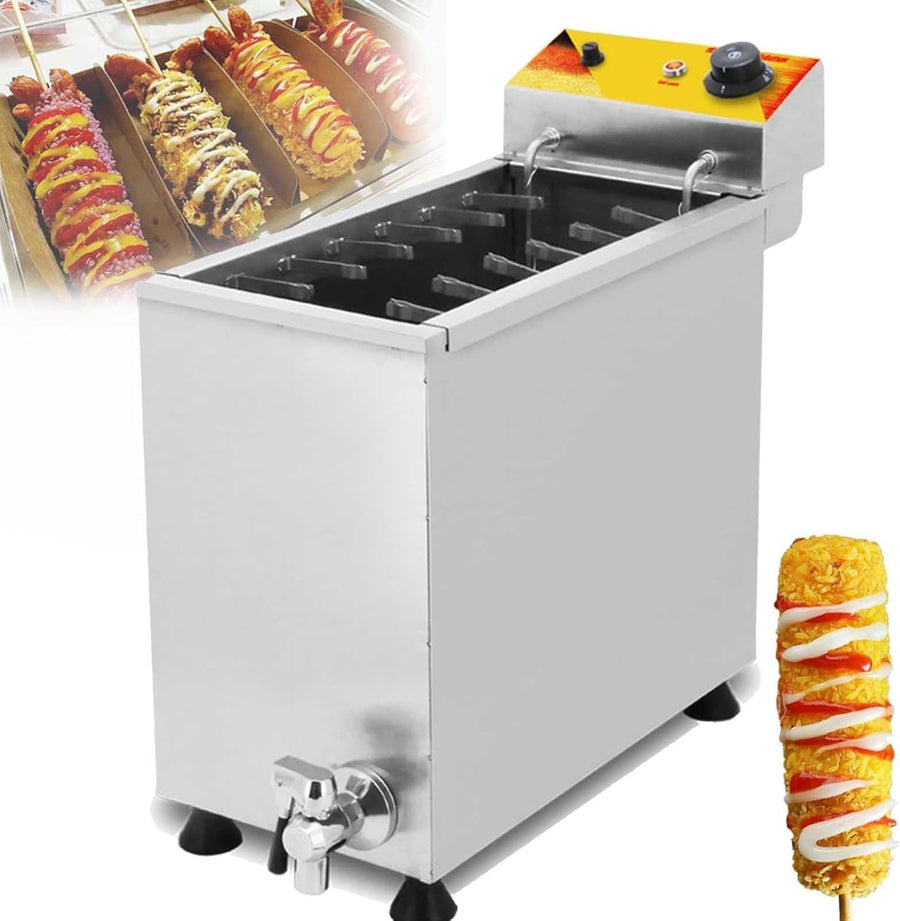 3000W Commercial Corn Dog Deep Fryer 25L Electric Stainless Steel
