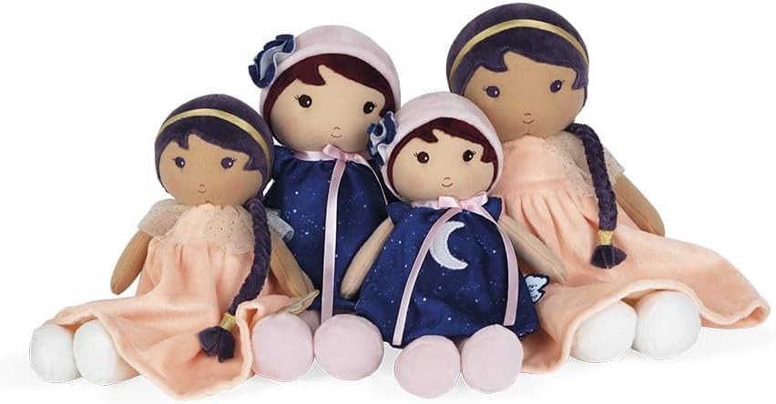 32cm Musical Soft Fabric Baby Doll Lullaby Night Glow Personalised Ribbon Gift