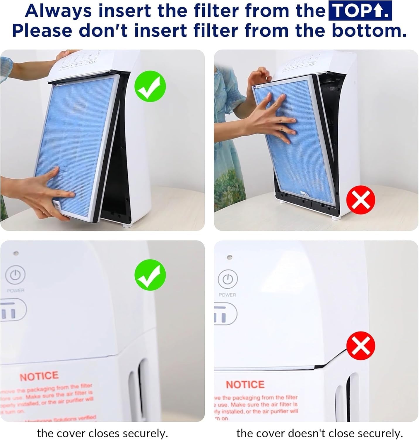 Smart HEPA Air Purifier Large Room Alexa App Pet Smoke Odor Dust