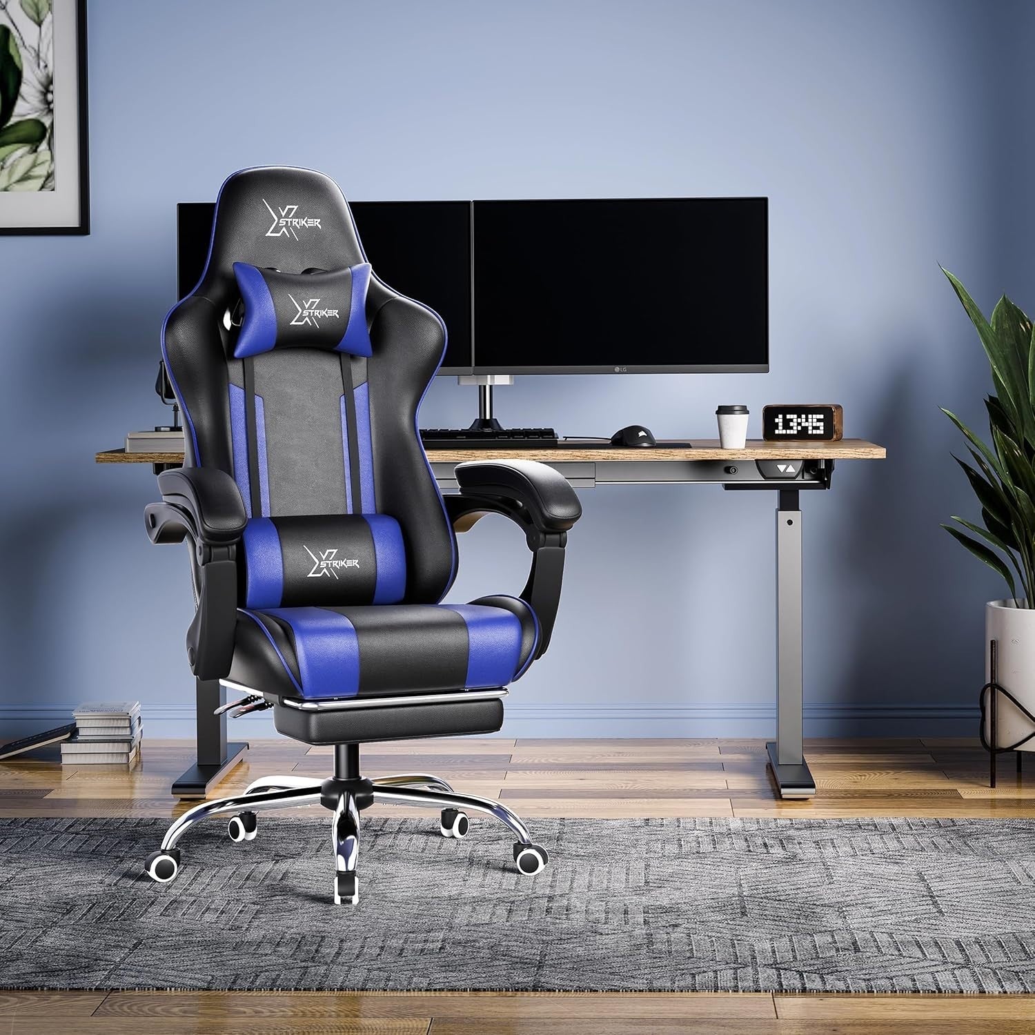 Ergonomic Gaming Chair High Back Office Desk Swivel Recliner Footrest 130KG