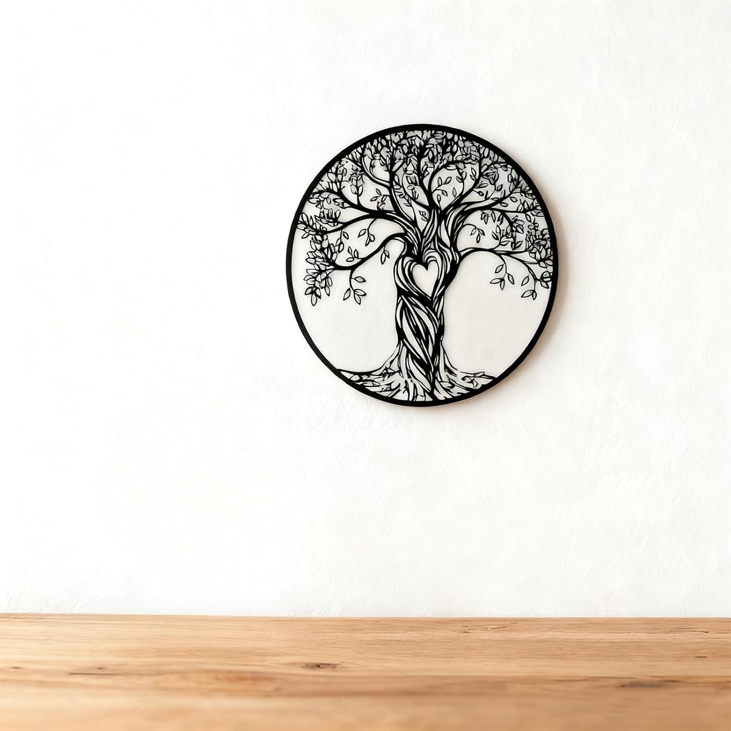 Tree of Life Metal Wall Art Family Tree Hanging Home Decor 30cm