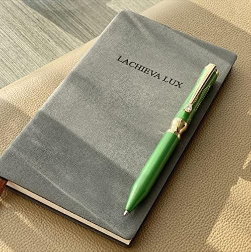 Luxury Crystal Ballpoint Pen Green Metal Executive Gift Box