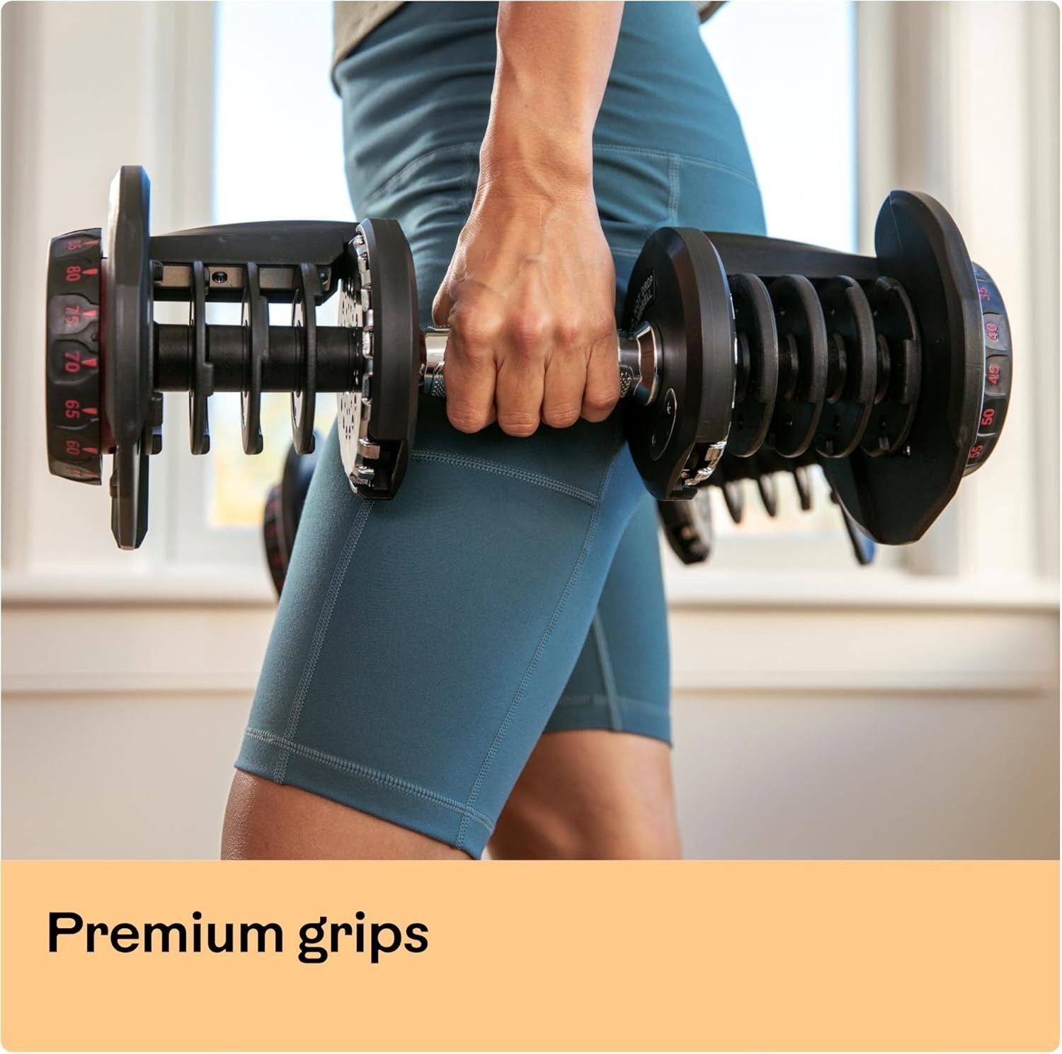 Adjustable Dumbbell 4–41KG Quick Dial Heavyweight Home Gym Single