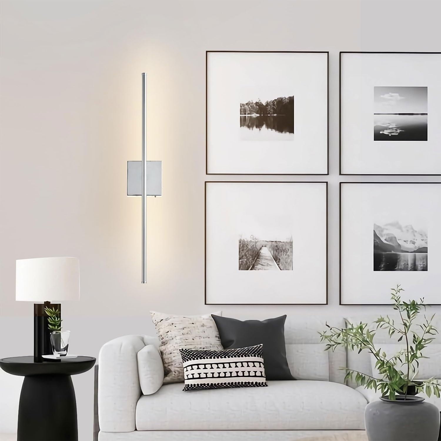 Battery Operated LED Wall Sconce with Remote, Dimmable, USB Rechargeable