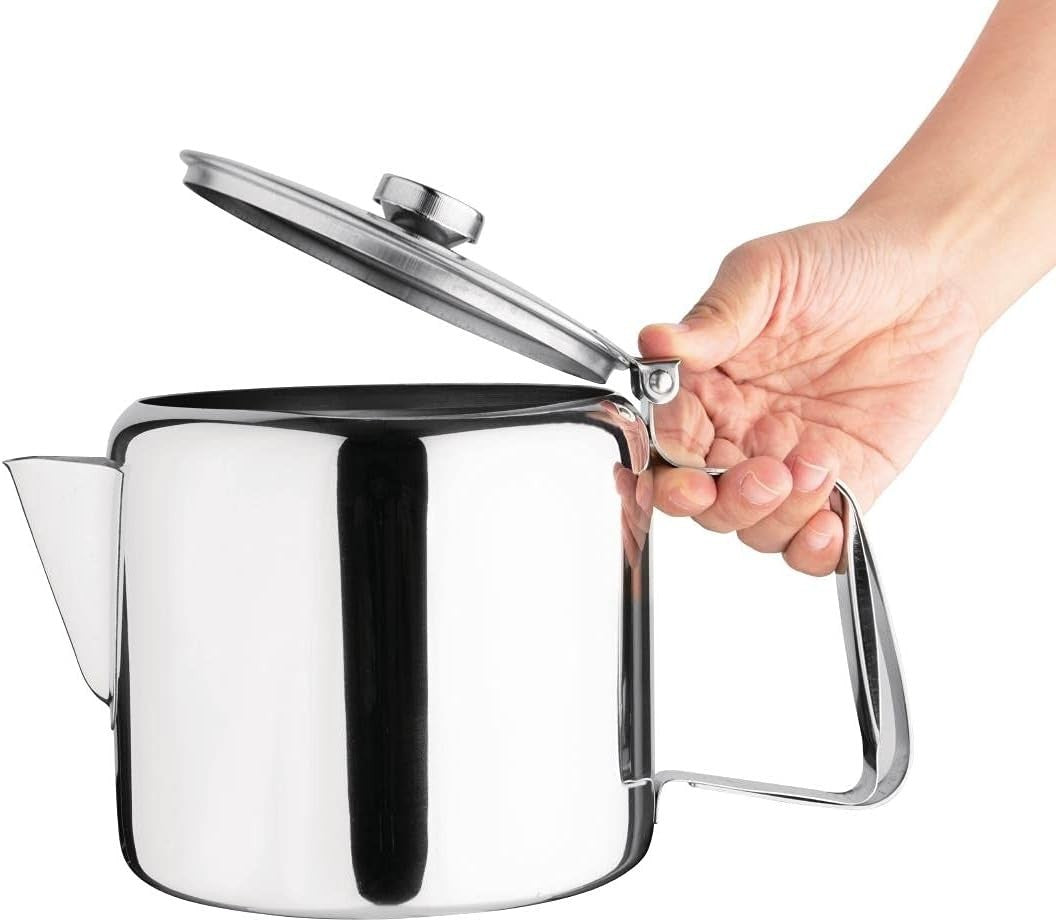 Stainless Steel Teapot 1.83L Mirror Finish Tea Pot Heat Resistant