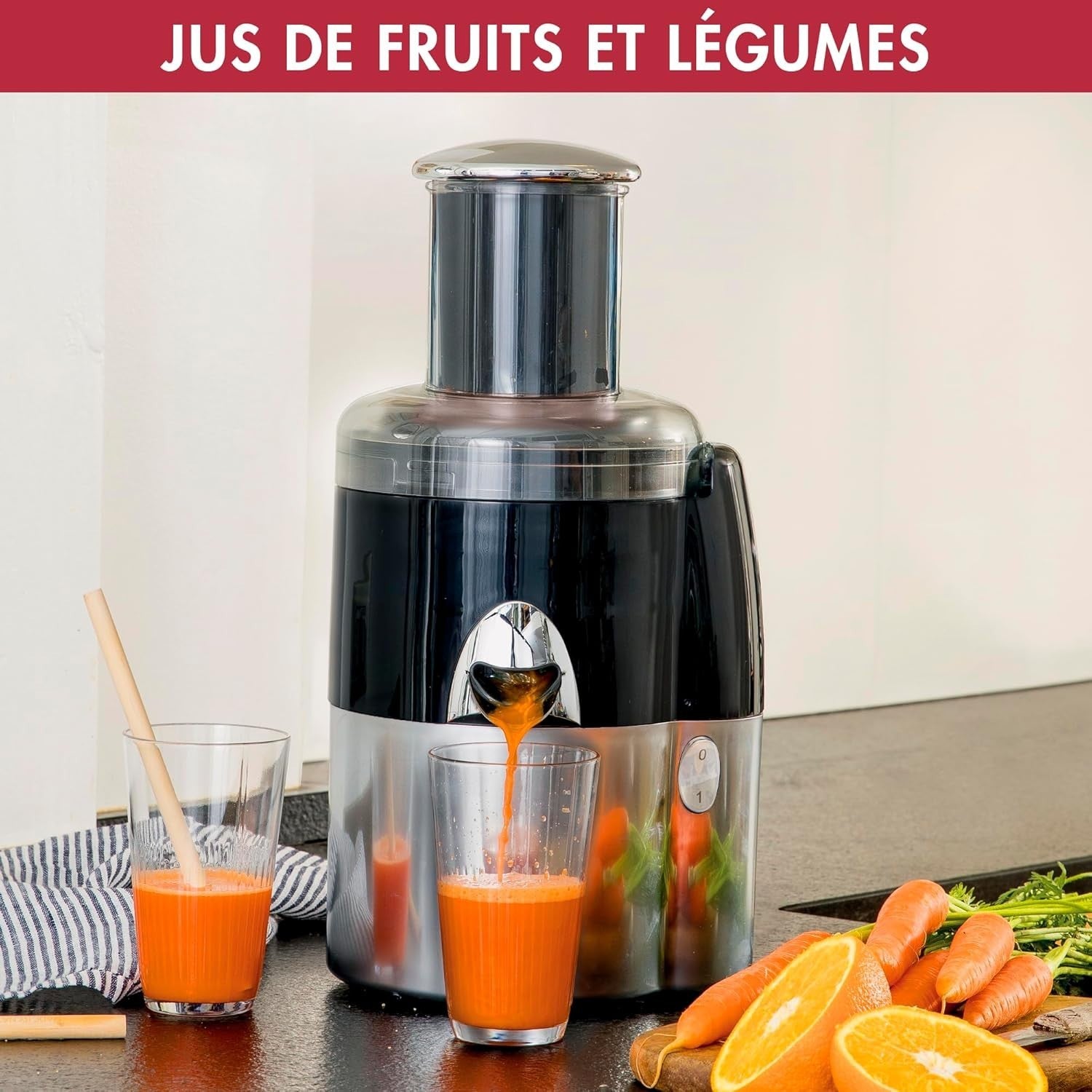 4 in 1 Juicer Extractor XL Feed Ultra Quiet Motor Vegetable Cutter