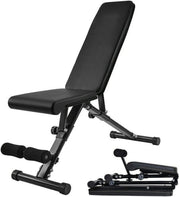 Foldable Adjustable Workout Bench 250kg Multi-Position Home Gym Trainer