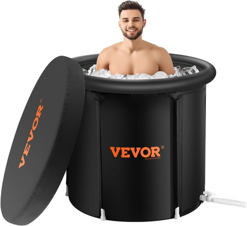 341L Inflatable Ice Bath Tub 80cm Portable Cold Plunge for Adults