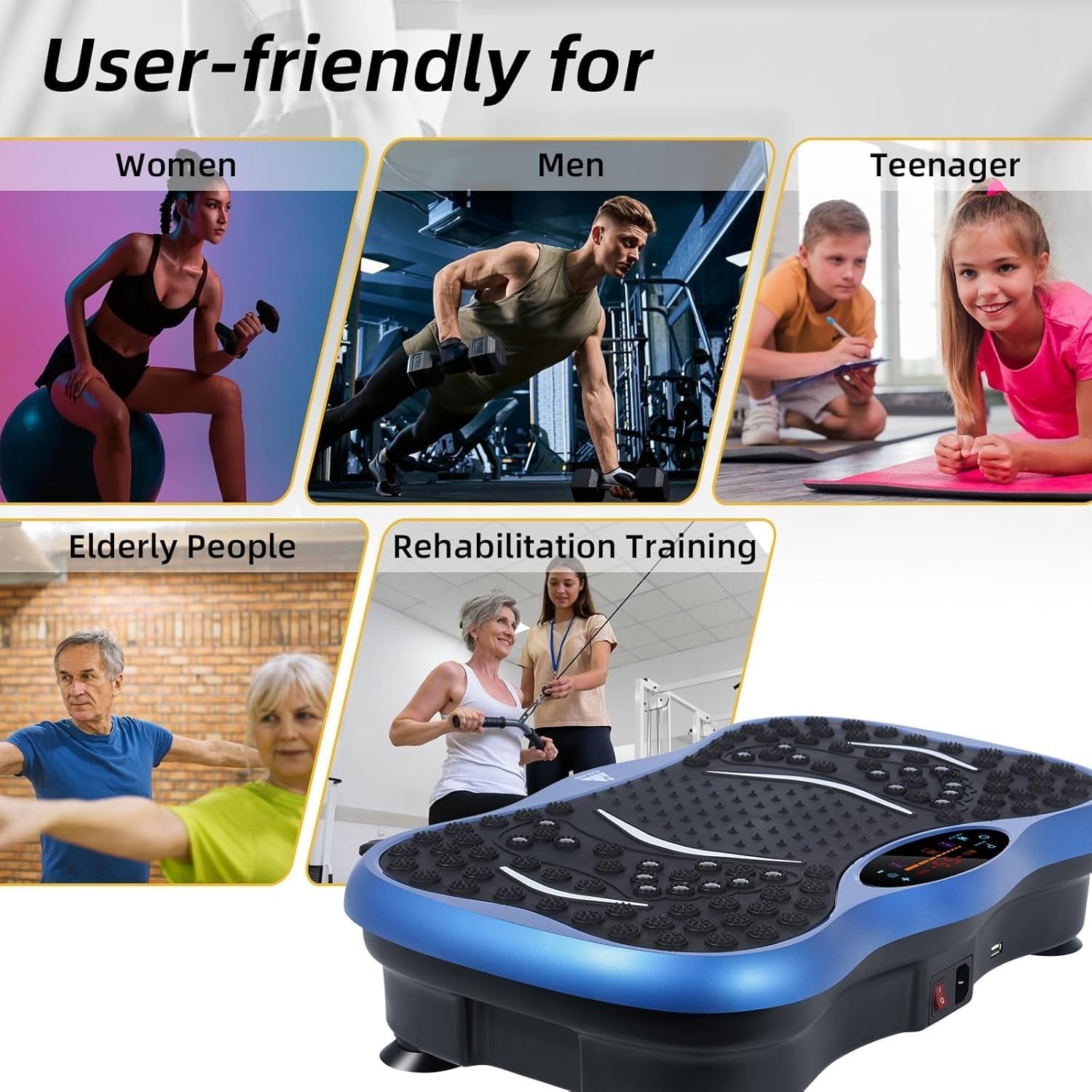Bluetooth Vibration Fitness Platform 99 Speed Home Body Shaper