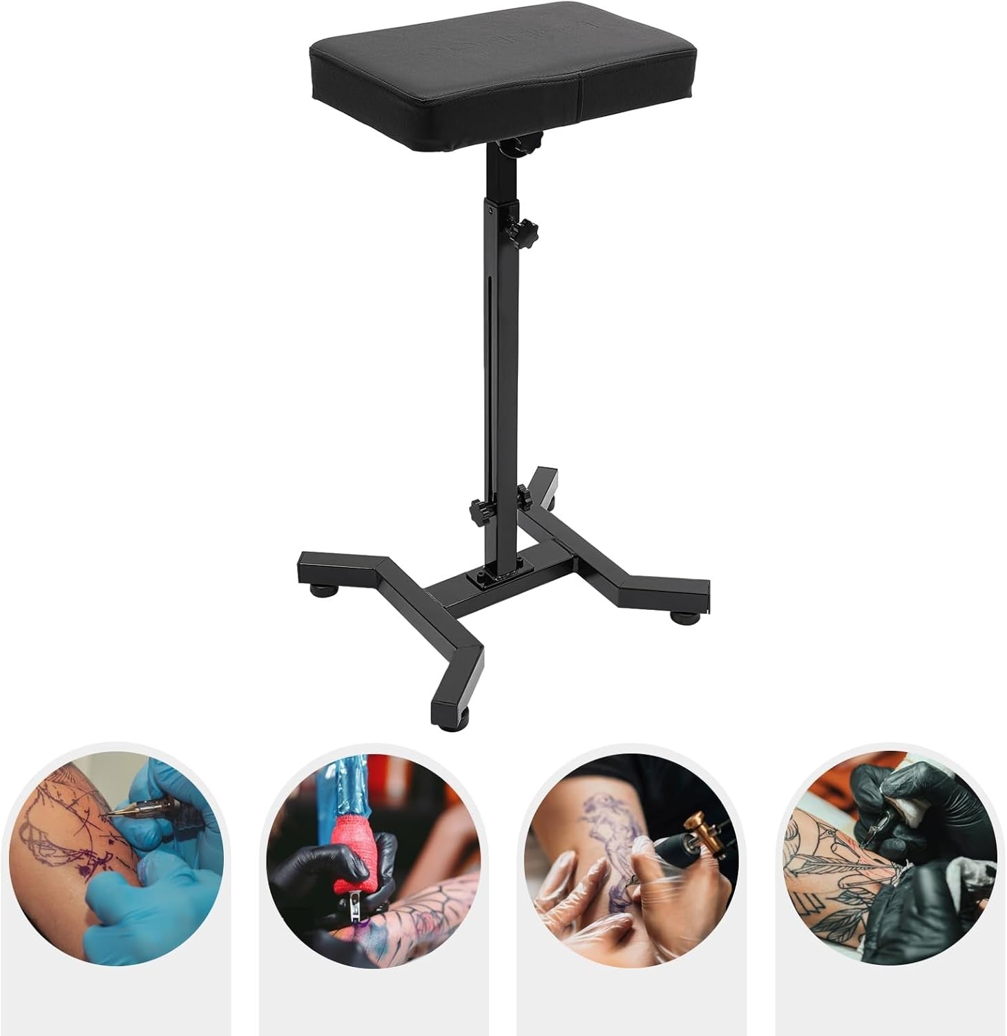 Tattoo Arm Rest Stand Adjustable Height Portable Padded Armrest Studio