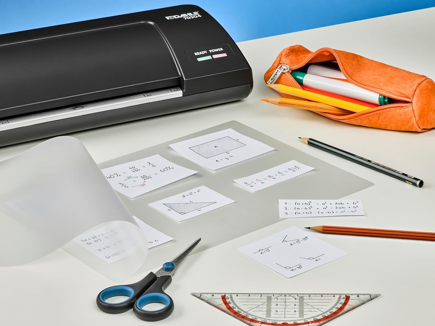 A4 Laminator Hot Cold Compact Fast Warm-Up 2-Roller 125 Micron
