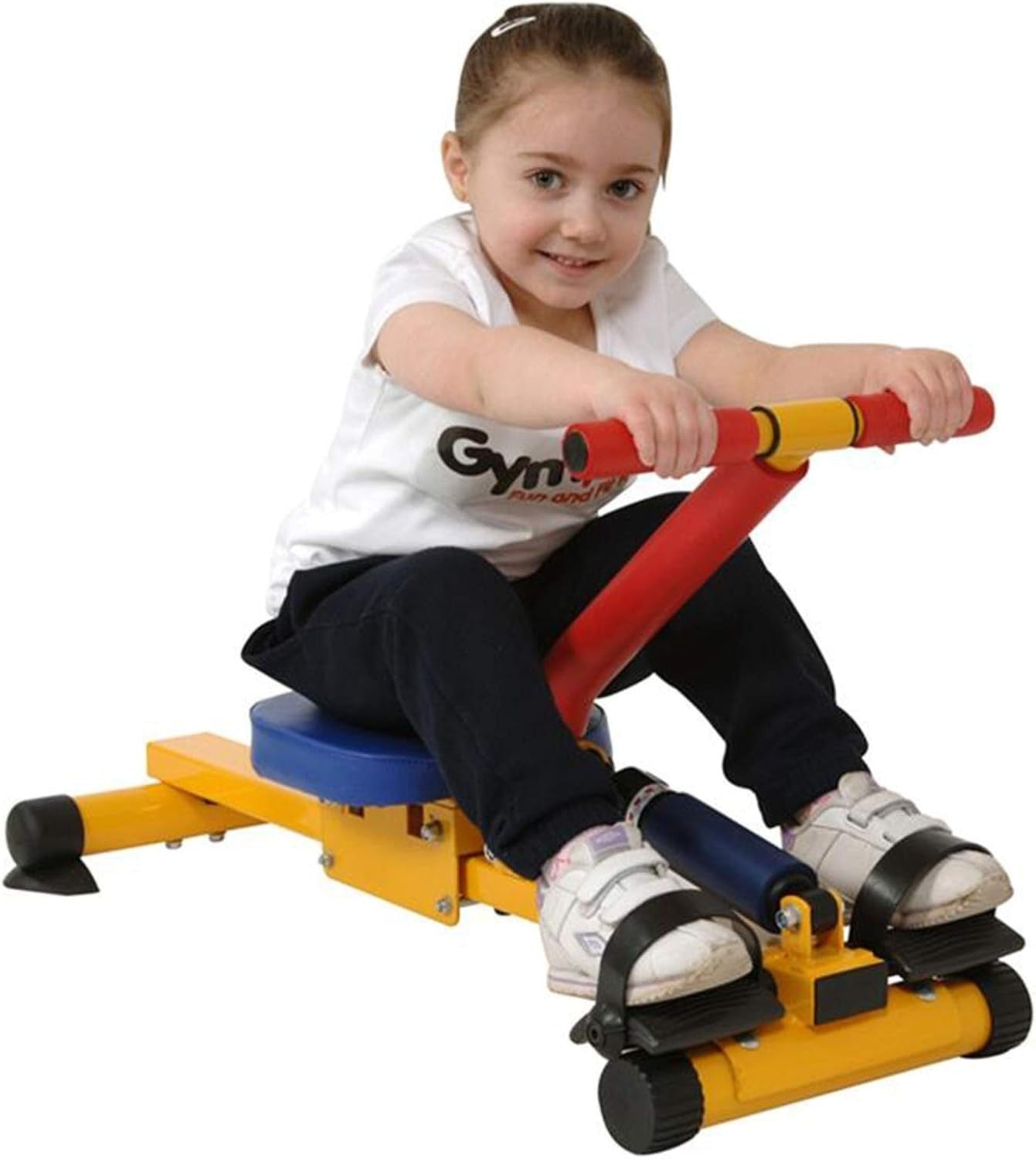 Kids Rowing Machine Hydraulic Resistance Compact Home Rower Strength Trainer