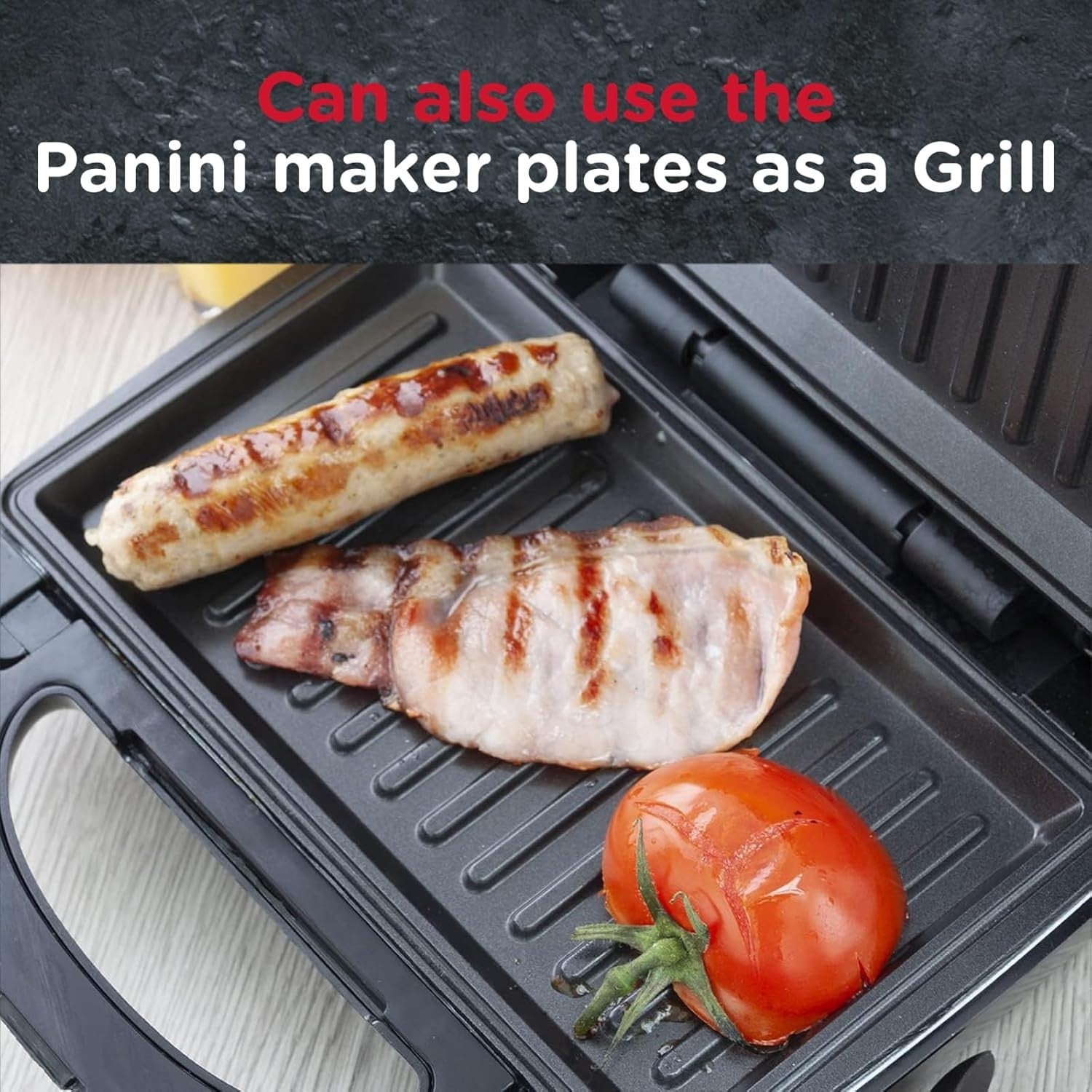 3in1 Waffle Sandwich Panini Maker Grill | Non Stick Plates | Easy Clean