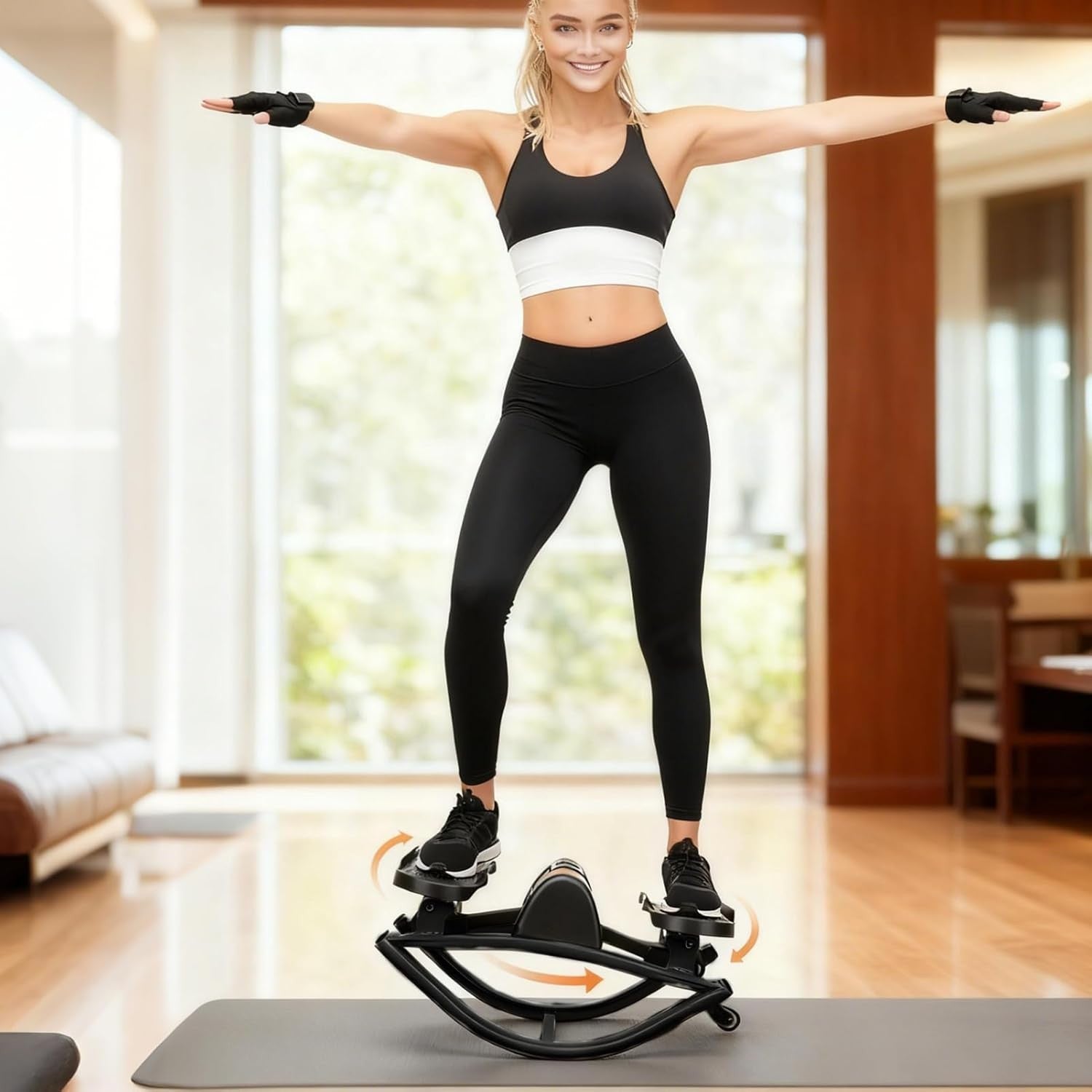 Mini Stepper Under Desk Elliptical Stair Step Machine Quiet Full Body Trainer