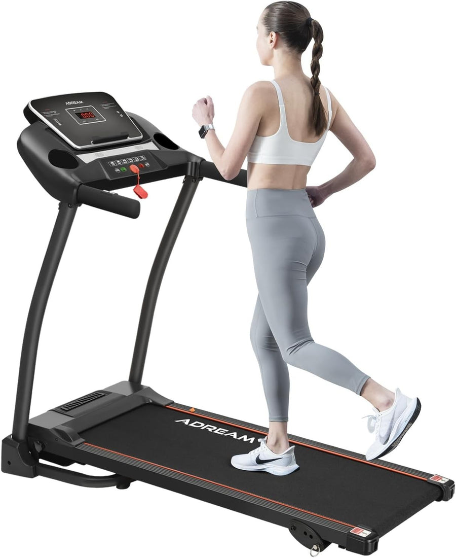 Foldable 15% Incline Treadmill 2.5HP Home Office Running Machine