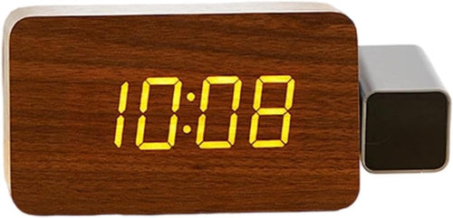 Projection Alarm Clock 180° Ceiling Wall LED Display Loud Alarm Bedroom