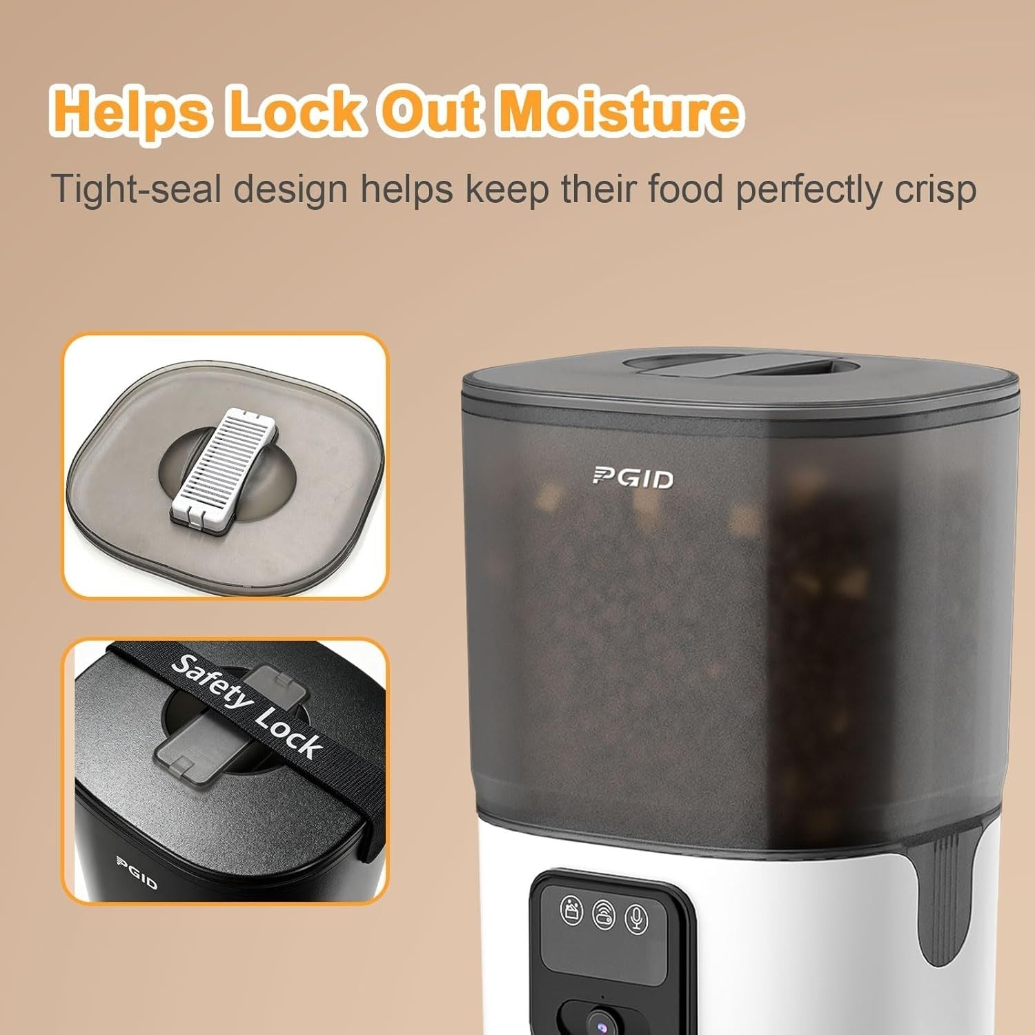 7L Smart Pet Feeder Camera WiFi App Control Auto Food Dispenser HD