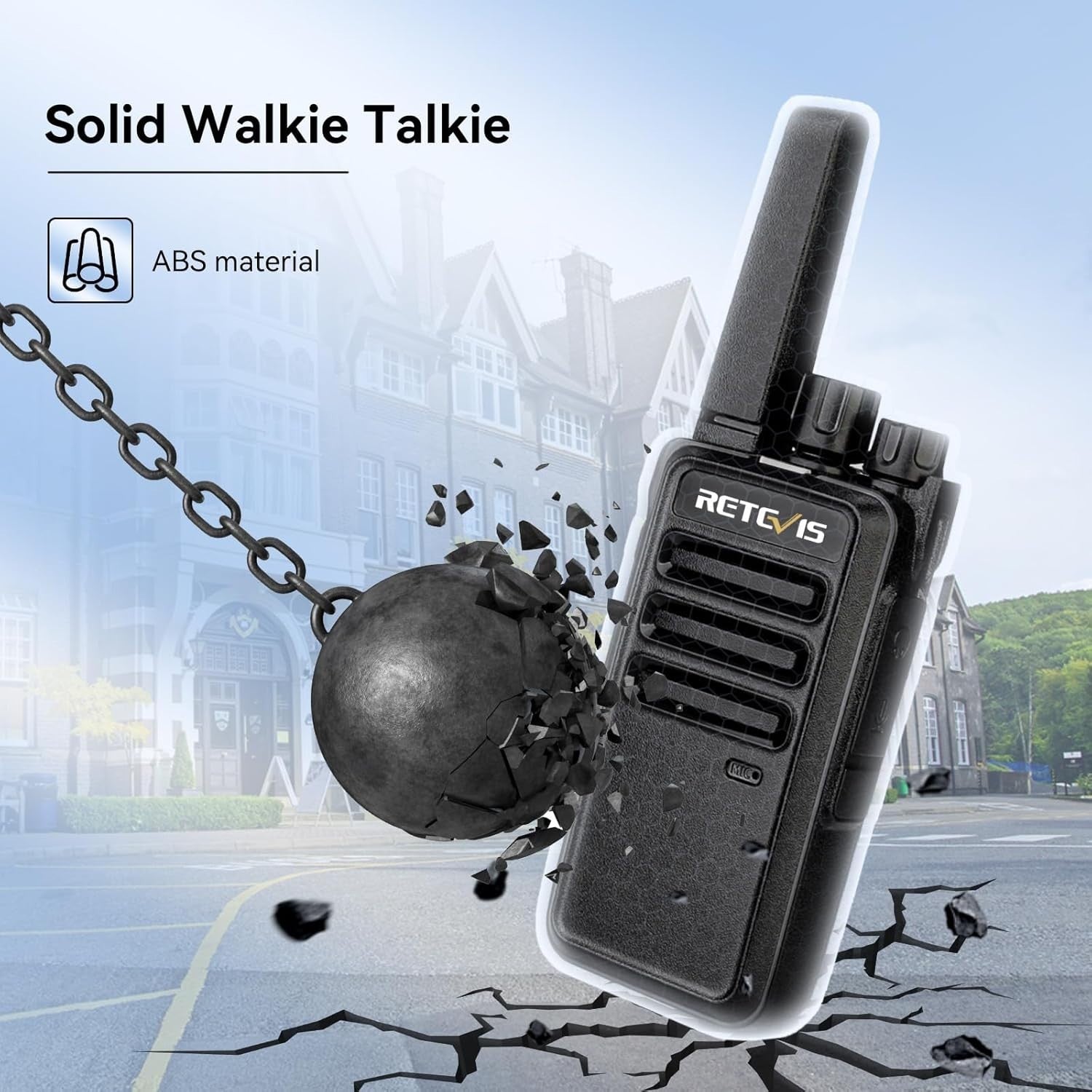 Professional Walkie Talkies 10 Pack PMR446 VOX Rechargeable w/ Charger