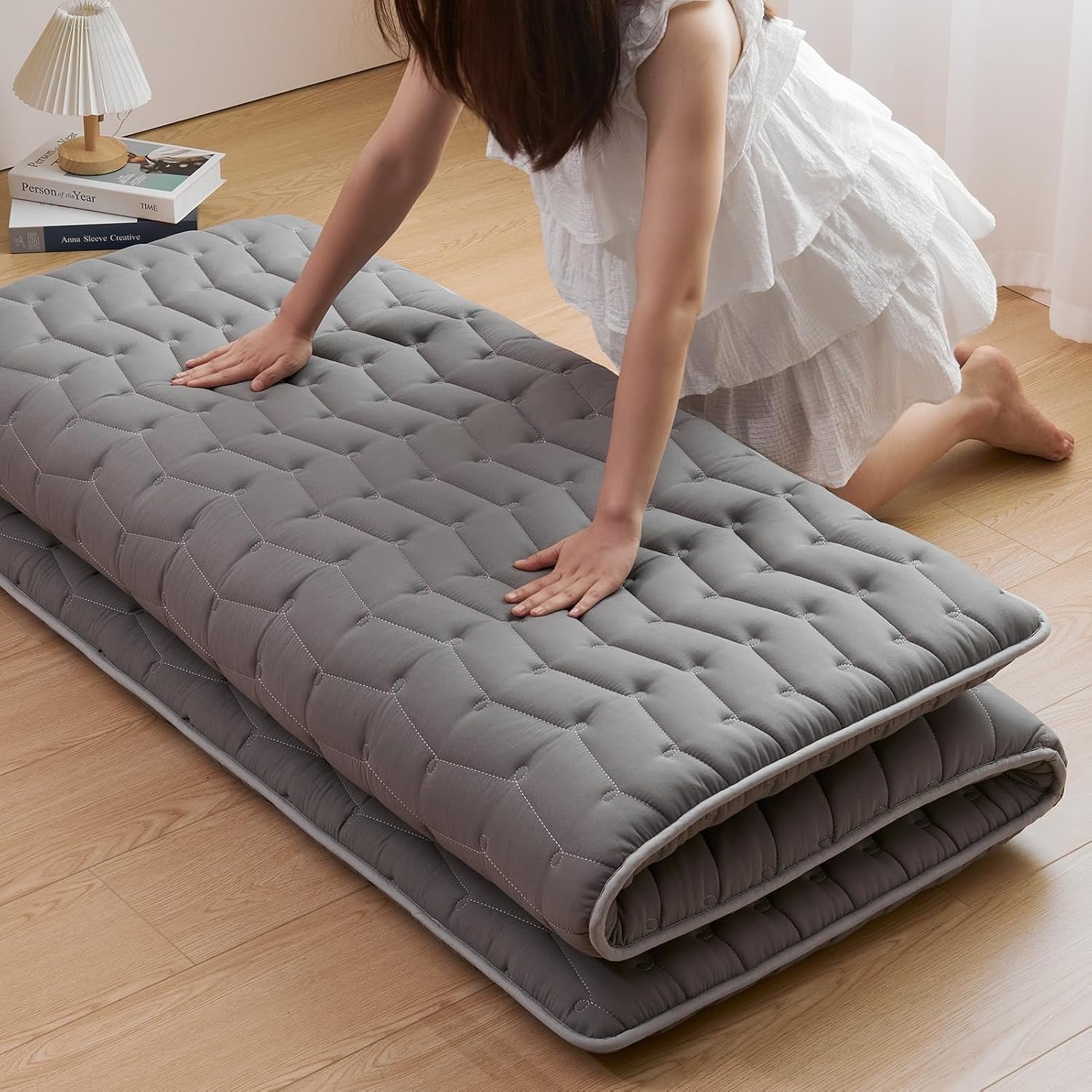 Twin Foam Floor Futon Mattress 3.5" Thick Foldable Tatami Sleeping Mat