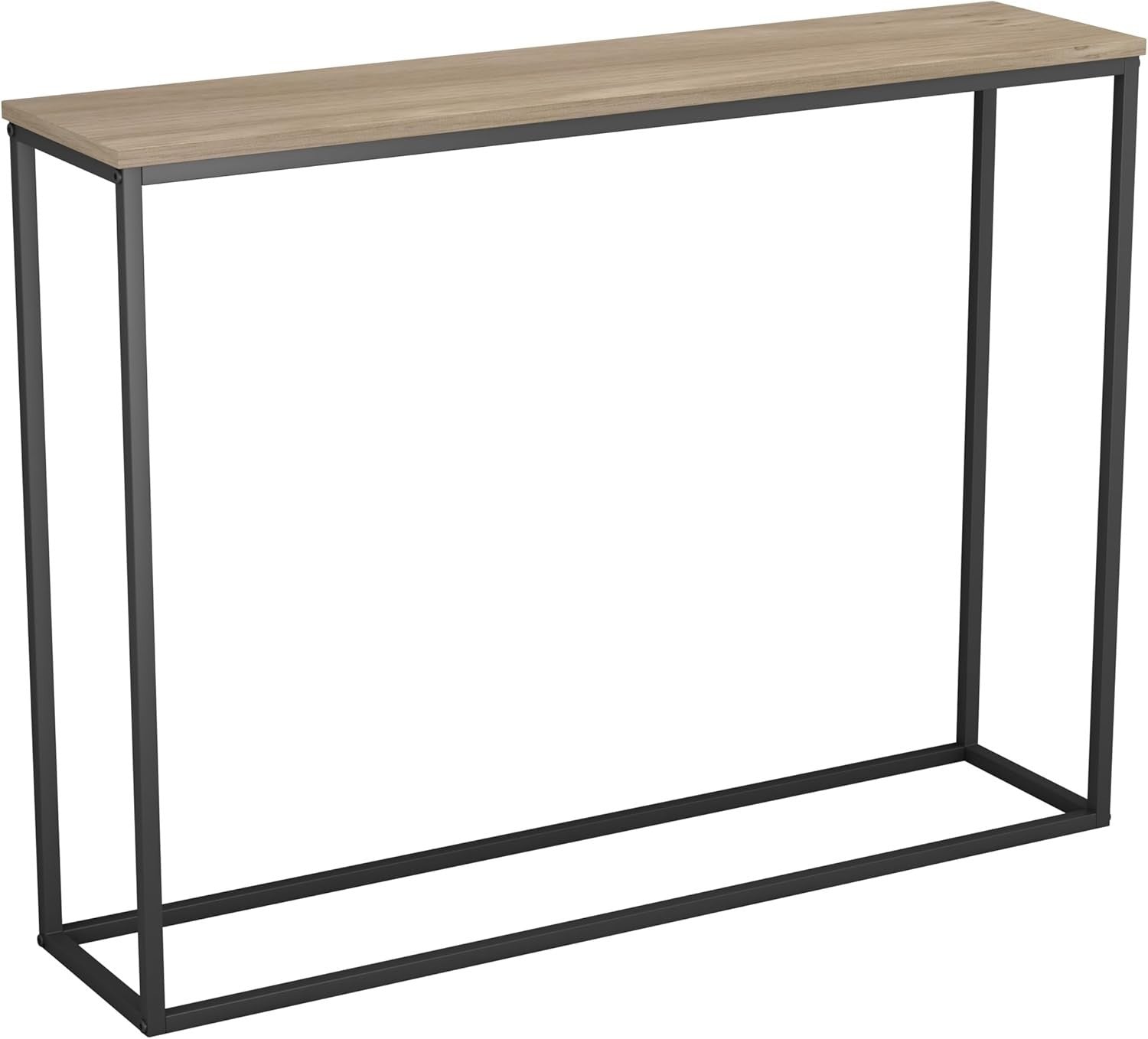 Sleek Oak Wooden Console Table with Metal Legs – Durable & Modern Hallway Furnit