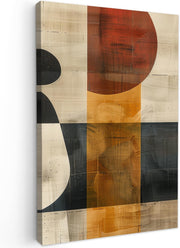 Abstract Industrial Canvas Wall Art 20x30cm Framed Modern Print