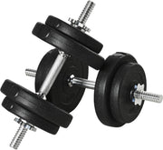 20kg Adjustable Dumbbells Set Non Slip Home Gym Hand Weights Compact