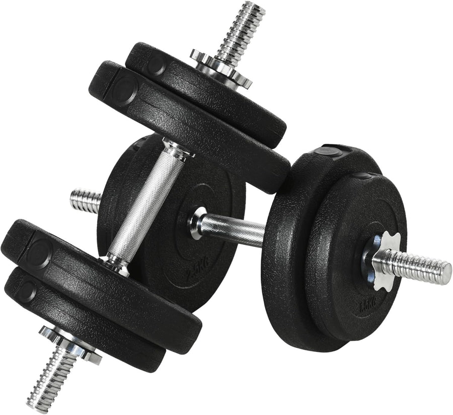 20kg Adjustable Dumbbells Set Non Slip Home Gym Hand Weights Compact