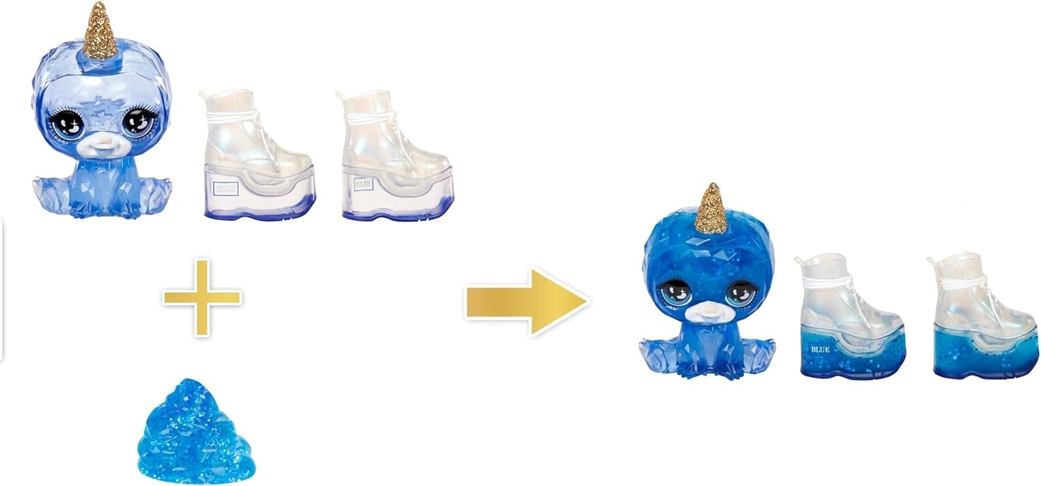 Blue Fashion Doll with Sparkle Slime Magical Pet Accessories 28cm