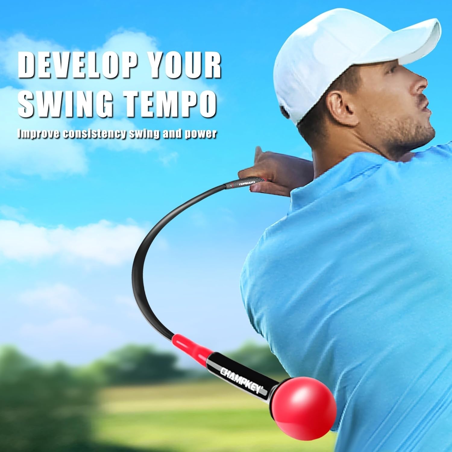 Golf Swing Trainer 40" Weighted Warm Up Stick Tempo Aid