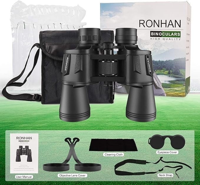 20x50 High Power Binoculars HD Waterproof Wide View Outdoor Travel Hunting