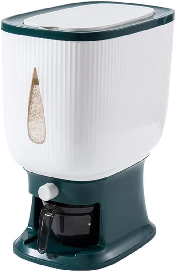 Automatic 10KG Rice Dispenser Airtight Grain Storage Container with Cup