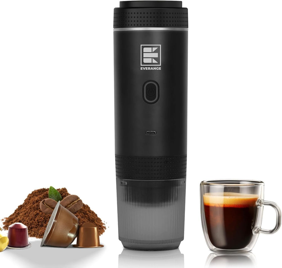 Portable 20Bar Mini Espresso Maker Self-Heating Travel Coffee Machine Pod